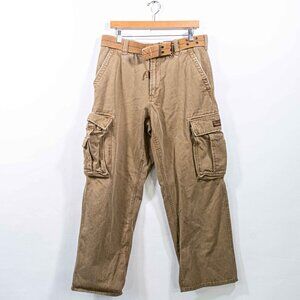 Aeropostale Heavyweight Cargo Pants Paratrooper Military 33 x 29 Y2K Streetwear